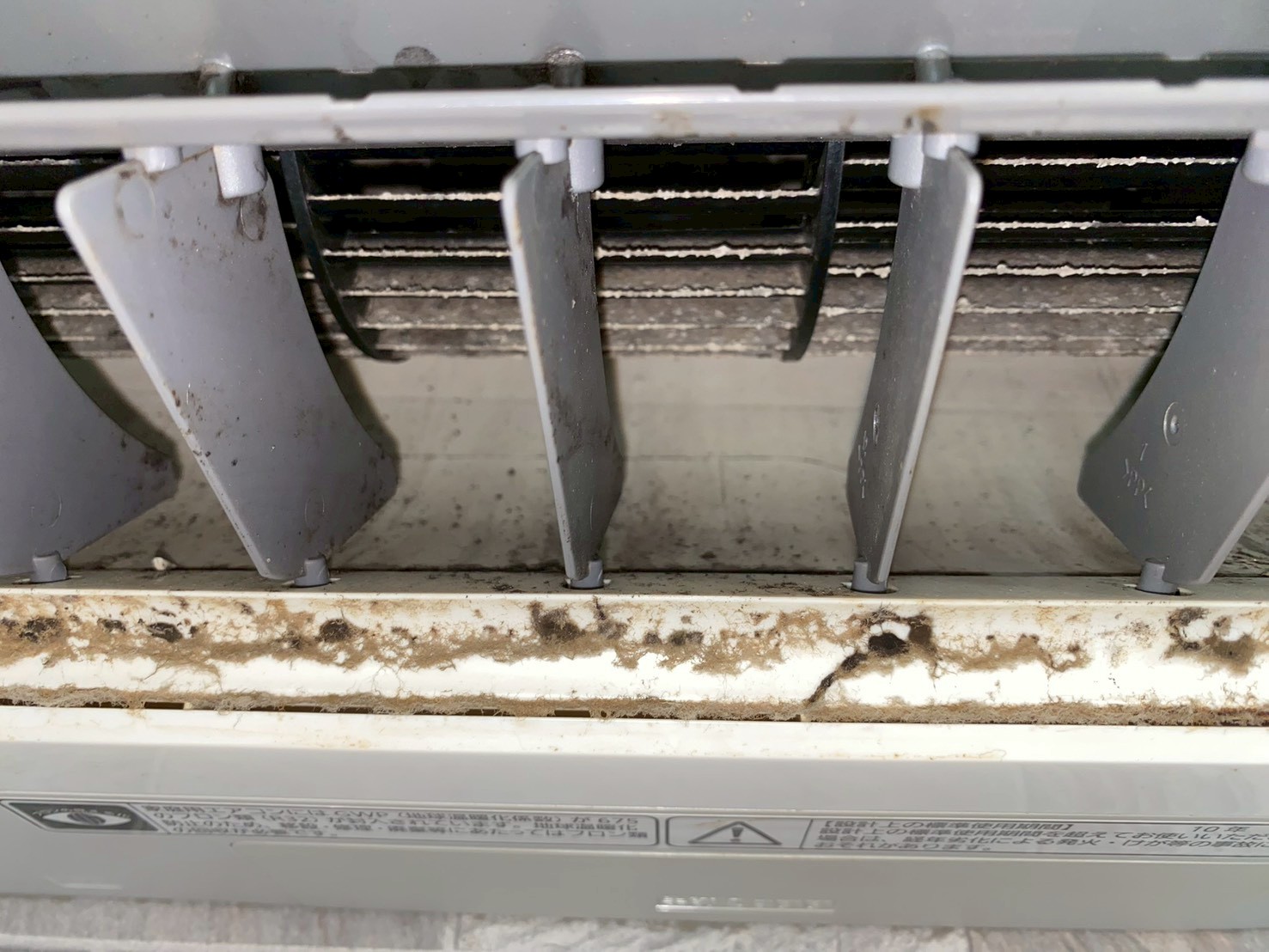 入口・送風ファン洗浄 （Before）